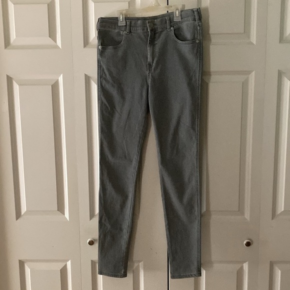 DR.DENIM Lexy tall women’s jeans XL moonstone light gray skinny - Picture 2 of 9